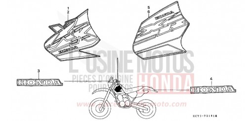 MARQUE (XR400RX/Y) XR400RY de 2000